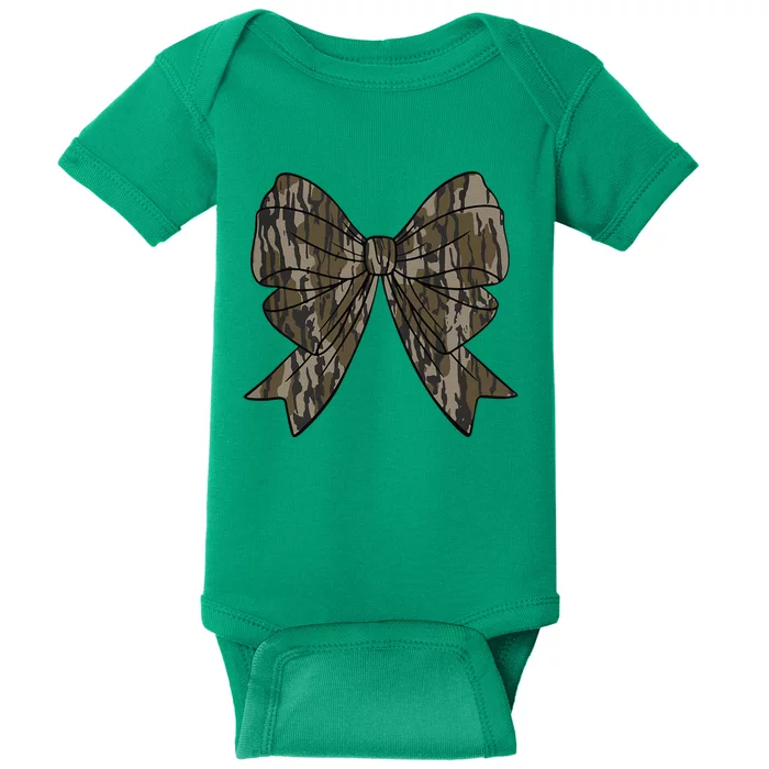 Camo Coquette Bow Duck Hunt Duck Hunting Women Gift Baby Bodysuit