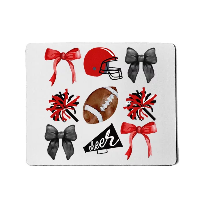 Cheer Coquette Bow American Football Autumn Thanksgiving Gift Mousepad