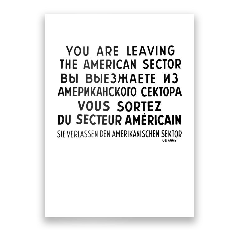 Checkpoint Charlie Berlin Poster