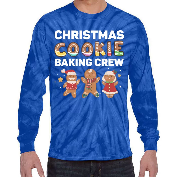 Christmas Cookie Baking Crew Gingerbread Team Santa Family Meaningful Gift Tie-Dye Long Sleeve Shirt