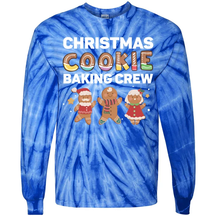 Christmas Cookie Baking Crew Gingerbread Team Santa Family Meaningful Gift Tie-Dye Long Sleeve Shirt