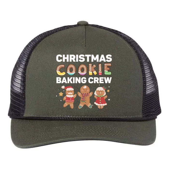 Christmas Cookie Baking Crew Gingerbread Team Santa Family Meaningful Gift Retro Rope Trucker Hat Cap