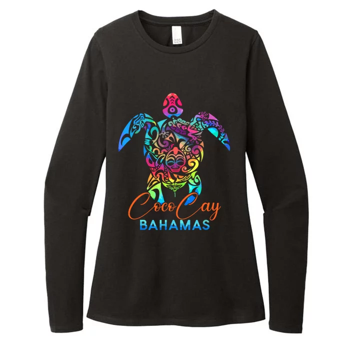 Coco Cay Bahamas Sea Turtle Family Vacation Summer Womens CVC Long Sleeve Shirt