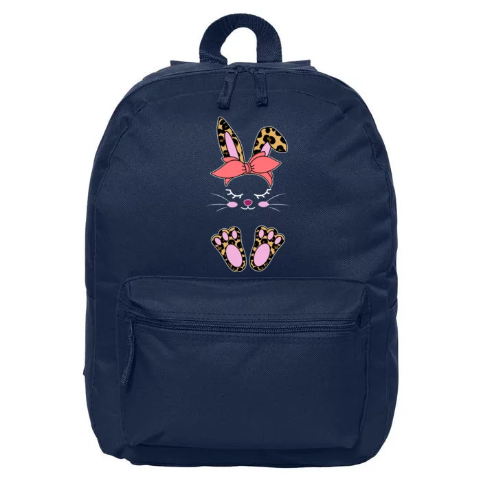 Cute Cheetah Bunny 16 in Basic Backpack