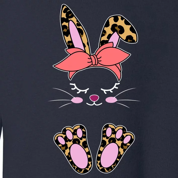 Cute Cheetah Bunny Toddler Sweatshirt