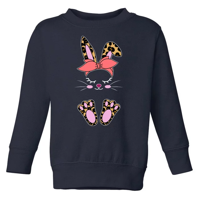 Cute Cheetah Bunny Toddler Sweatshirt