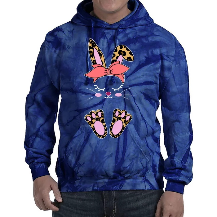 Cute Cheetah Bunny Tie Dye Hoodie