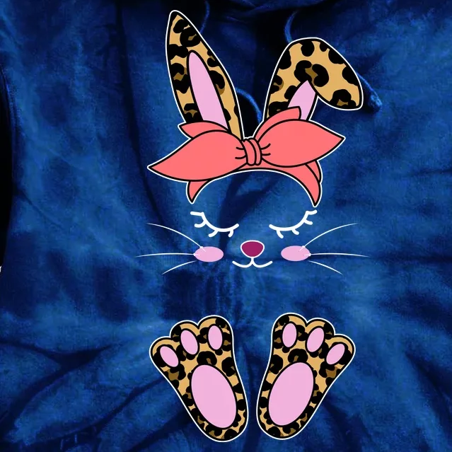 Cute Cheetah Bunny Tie Dye Hoodie