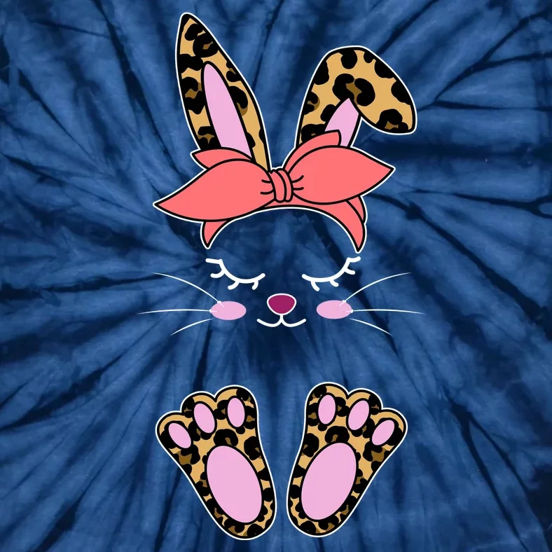 Cute Cheetah Bunny Tie-Dye T-Shirt