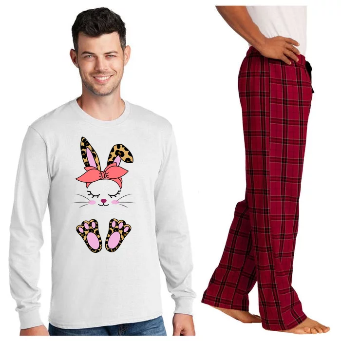 Cute Cheetah Bunny Long Sleeve Pajama Set