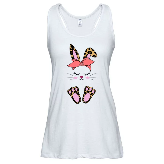 Cute Cheetah Bunny Ladies Essential Flowy Tank