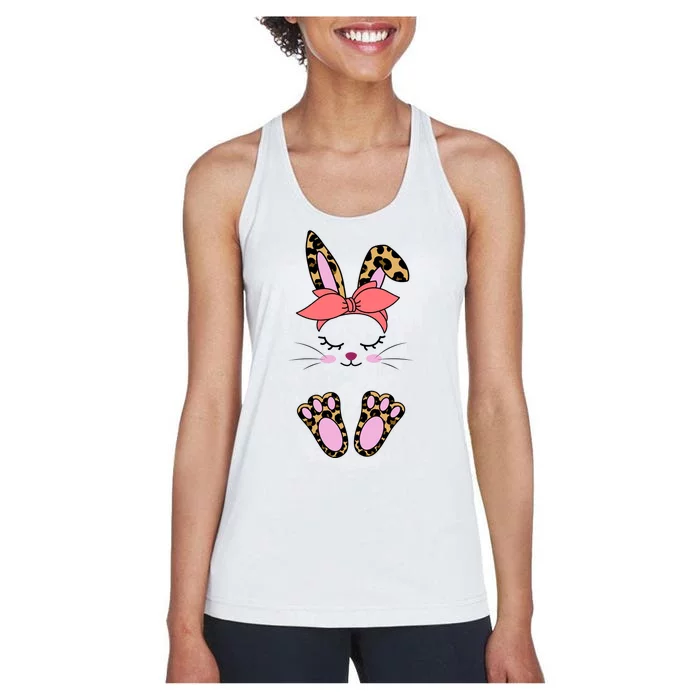 Cute Cheetah Bunny Women's Racerback Tank