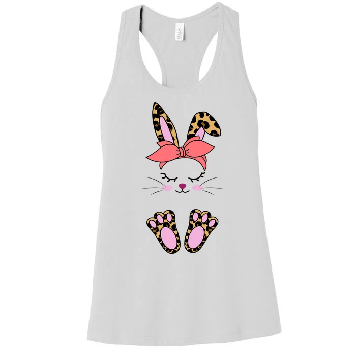 Cute Cheetah Bunny Women's Racerback Tank