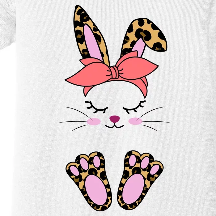 Cute Cheetah Bunny Baby Bodysuit