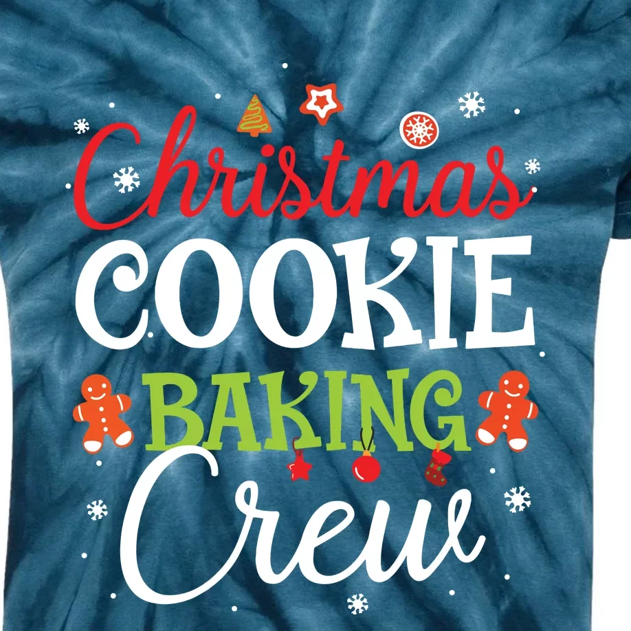 Christmas Cookie Baking Crew Funny Cookie Xmas Gifts Kids Tie-Dye T-Shirt