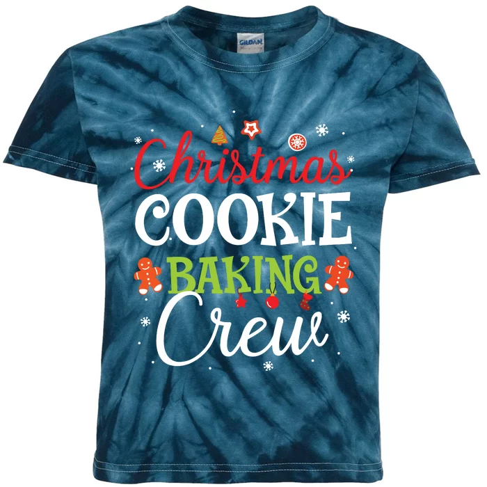 Christmas Cookie Baking Crew Funny Cookie Xmas Gifts Kids Tie-Dye T-Shirt