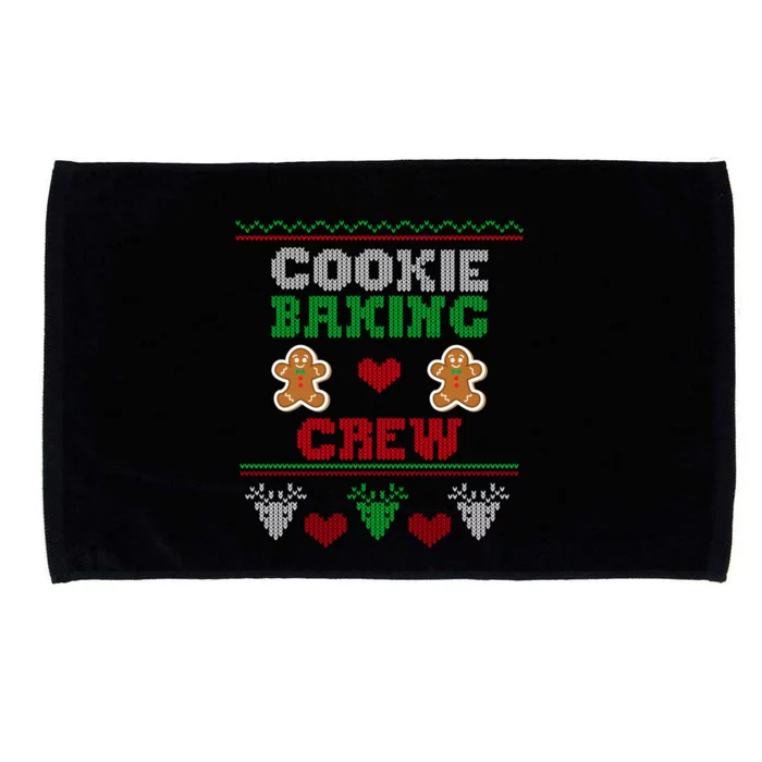 Christmas Cookie Baking Crew Funny Family Baking Cookies Gift Microfiber Hand Towel