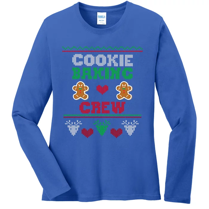 Christmas Cookie Baking Crew Funny Family Baking Cookies Gift Ladies Long Sleeve Shirt