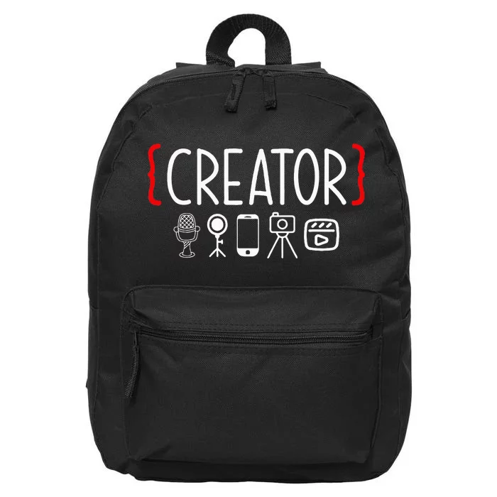 Content Creator Blogger Vlogger Influencer Creator 16 in Basic Backpack