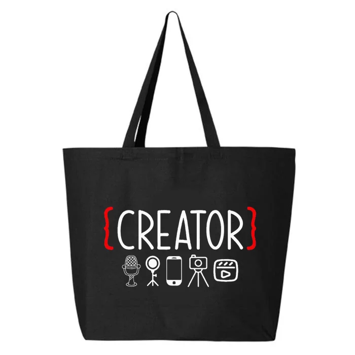 Content Creator Blogger Vlogger Influencer Creator 25L Jumbo Tote