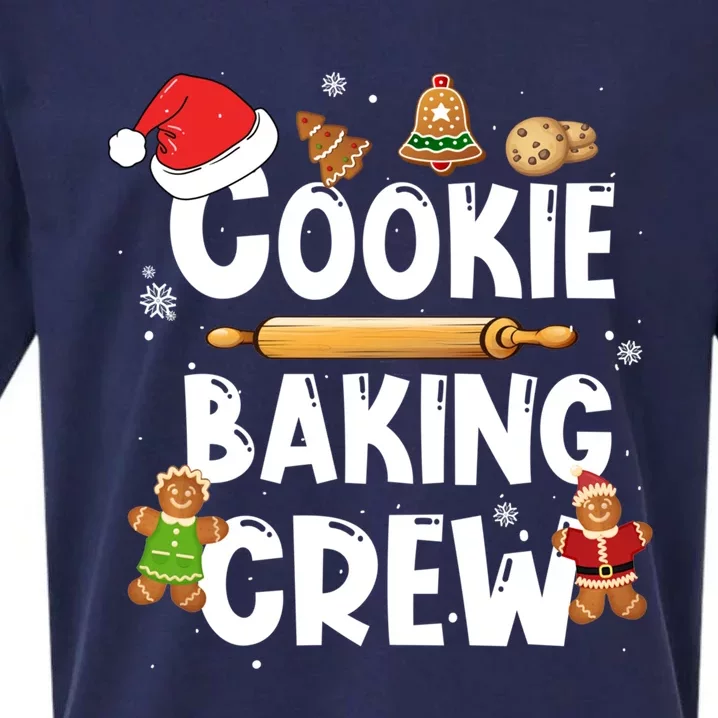 Christmas Cookie Baking Crew Funny Pajamas Family Xmas Funny Gift Great Gift Sueded Cloud Jersey T-Shirt