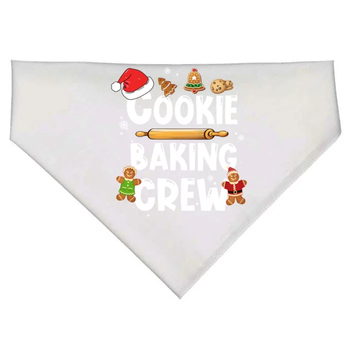 Christmas Cookie Baking Crew Funny Pajamas Family Xmas Funny Gift Great Gift USA-Made Doggie Bandana