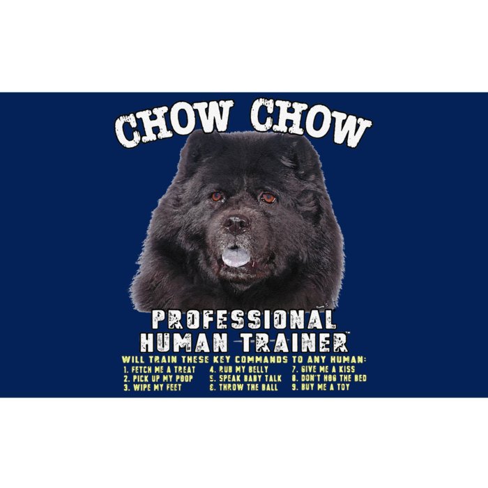 Chow Chow Black Professional Human Trainer Cute Dog Bumper Sticker