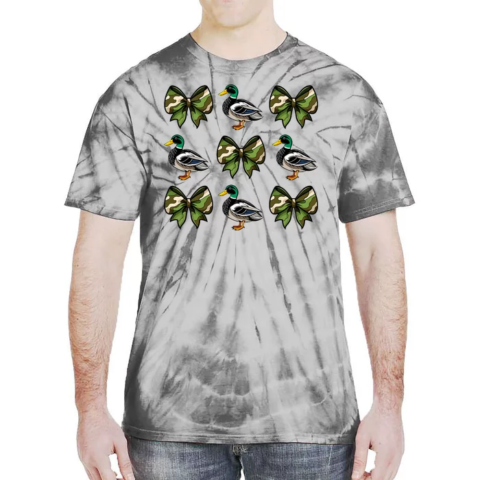 Camo Coquette Bow Duck Hunt Mallard Duck Hunting Tie-Dye T-Shirt