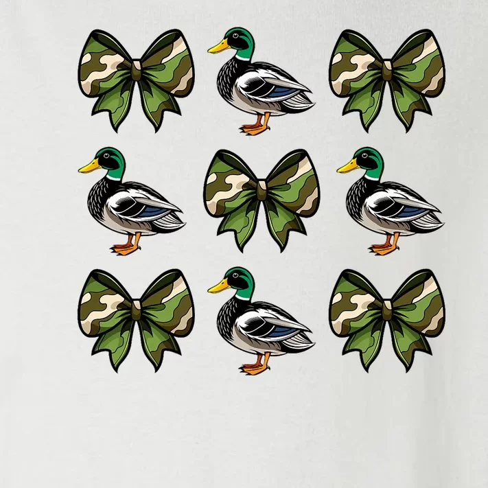 Camo Coquette Bow Duck Hunt Mallard Duck Hunting Toddler Long Sleeve Shirt