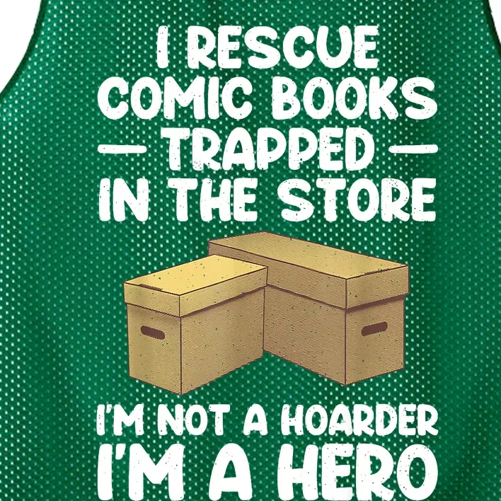 Cool Comic Book Comic Book Collector Mesh Reversible Basketball Jersey Tank