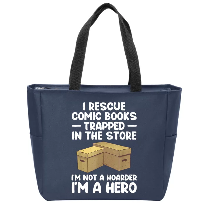 Cool Comic Book Comic Book Collector Zip Tote Bag