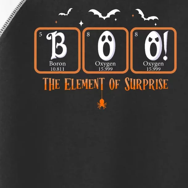 Cute Chemistry Boo The Element Of Surprise Chemist Halloween Toddler Fine Jersey T-Shirt