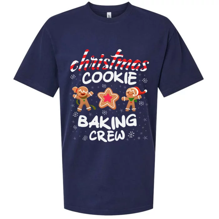 Christmas Cookie Baking Crew Xmas Cookie Exchange Gift Sueded Cloud Jersey T-Shirt