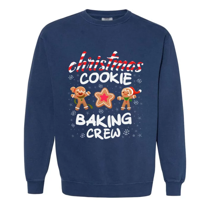 Christmas Cookie Baking Crew Xmas Cookie Exchange Gift Garment-Dyed Sweatshirt