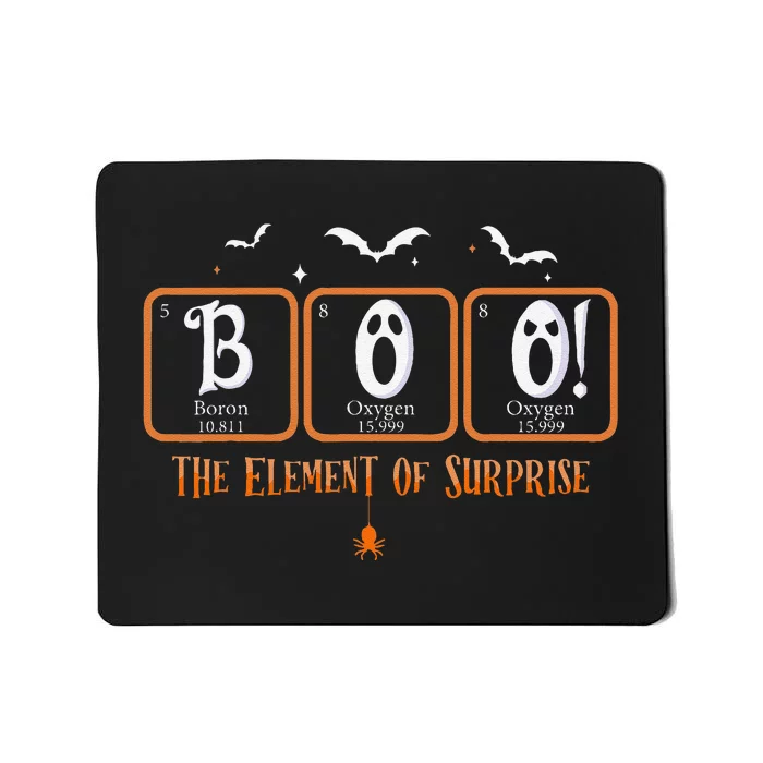 Cute Chemistry Boo The Element Of Surprise Chemist Halloween Mousepad