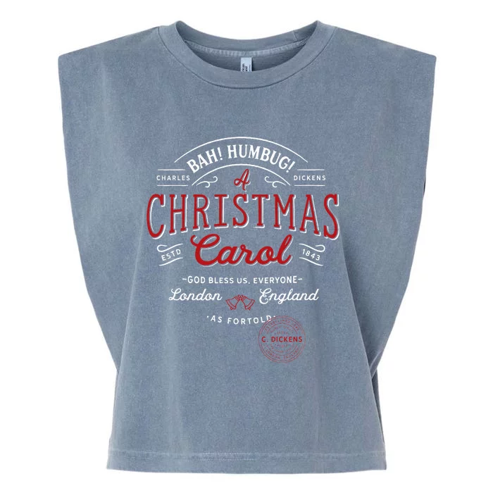 Christmas Carol Bah! Humbug! Holiday Design Tradition Garment-Dyed Women's Muscle Tee