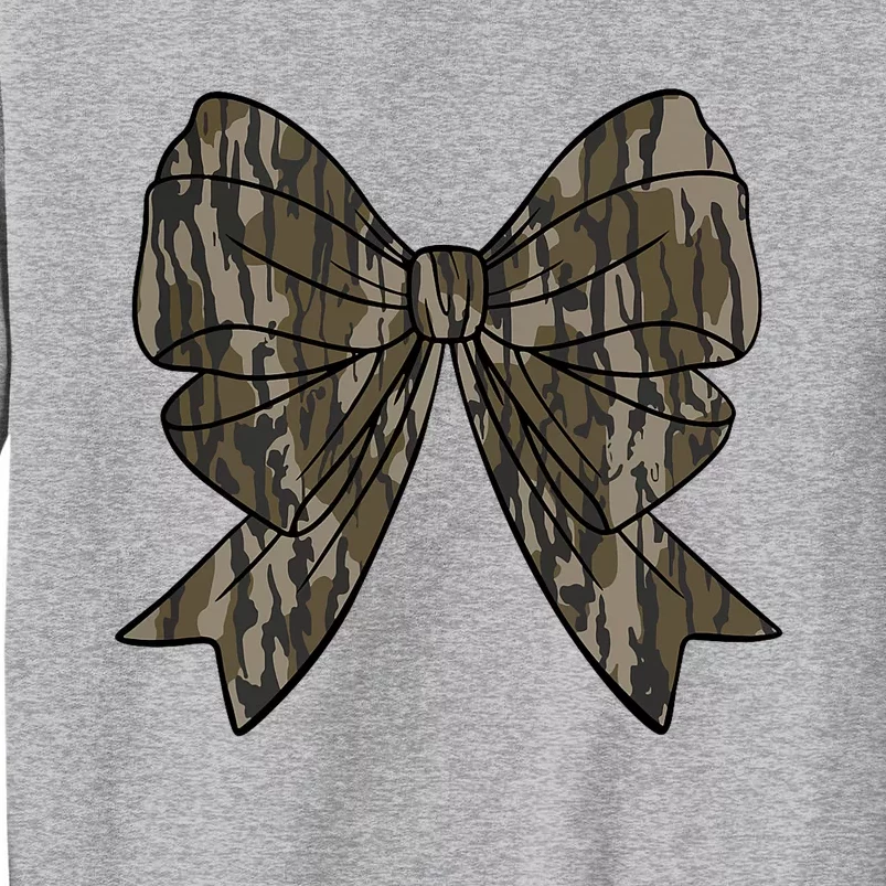 Camo Coquette Bow Duck Hunt Duck Hunting Women Tall Sweatshirt