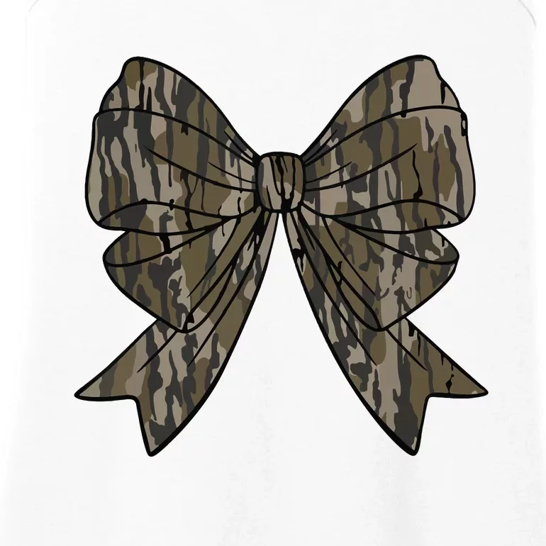 Camo Coquette Bow Duck Hunt Duck Hunting Women Ladies Essential Tank