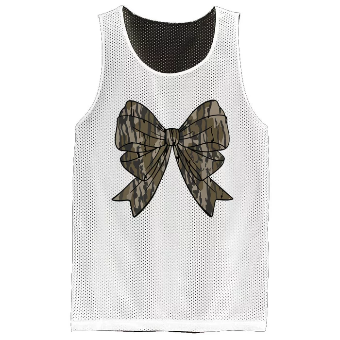 Camo Coquette Bow Duck Hunt Duck Hunting Women Mesh Reversible Basketball Jersey Tank