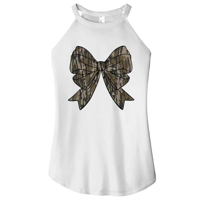 Camo Coquette Bow Duck Hunt Duck Hunting Women Women’s Perfect Tri Rocker Tank