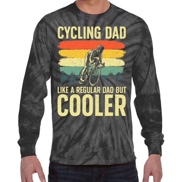 Cool Cycling Bicycling Bikers Bicycle Bike Rider Tie-Dye Long Sleeve Shirt