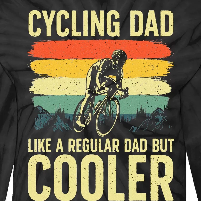 Cool Cycling Bicycling Bikers Bicycle Bike Rider Tie-Dye Long Sleeve Shirt