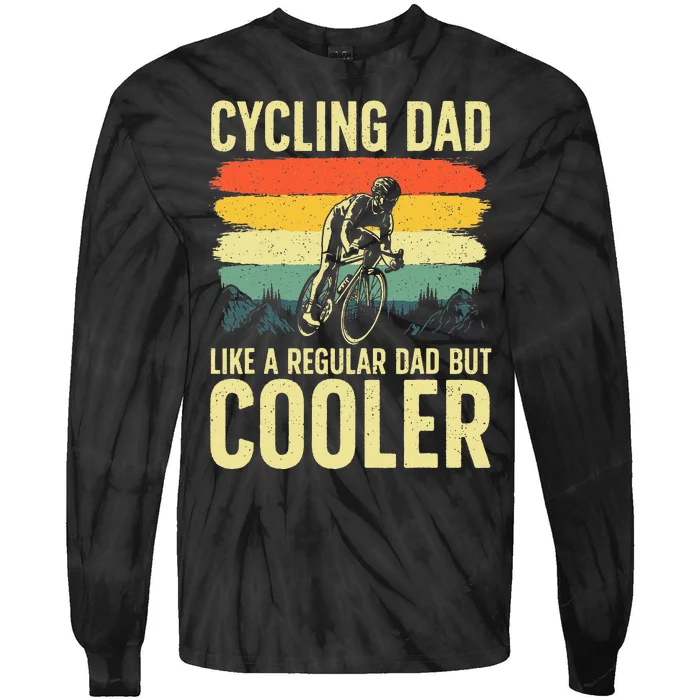 Cool Cycling Bicycling Bikers Bicycle Bike Rider Tie-Dye Long Sleeve Shirt