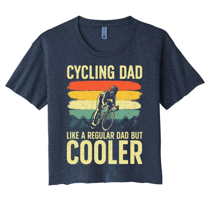 Cool Cycling  Bicycling Bikers Bicycle Bike Rider Women's Crop Top Tee