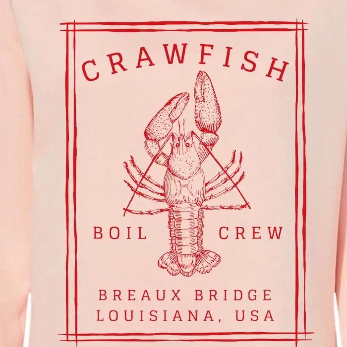 Crawfish Crew Breaux Bridge Retro Cajun Seafood Womens California Wash Sweatshirt