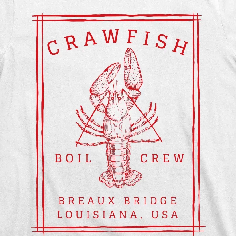 Crawfish Crew Breaux Bridge Retro Cajun Seafood T-Shirt