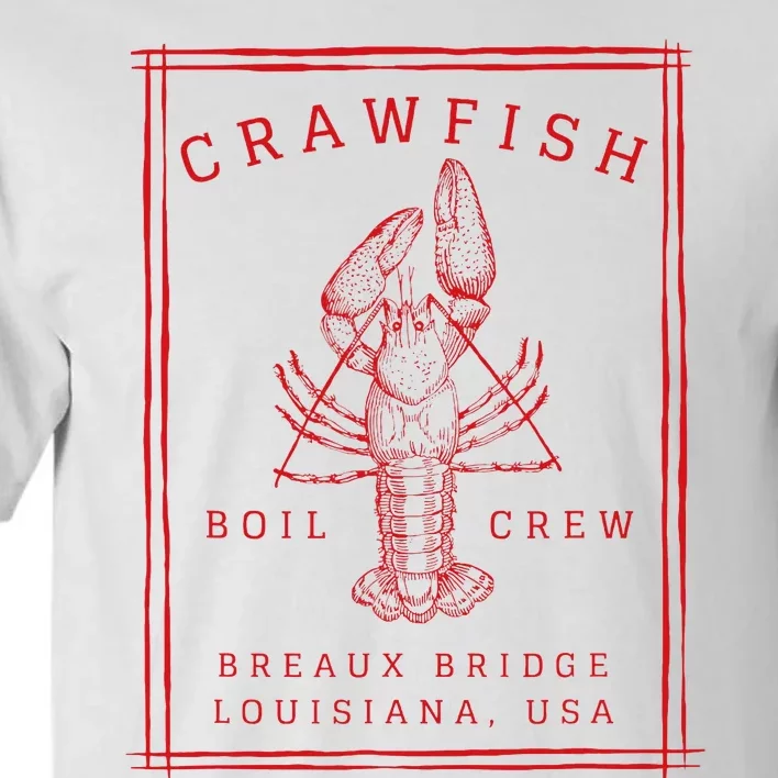 Crawfish Crew Breaux Bridge Retro Cajun Seafood Tall T-Shirt