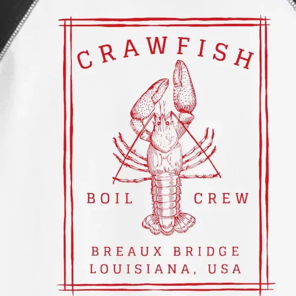 Crawfish Crew Breaux Bridge Retro Cajun Seafood Toddler Fine Jersey T-Shirt