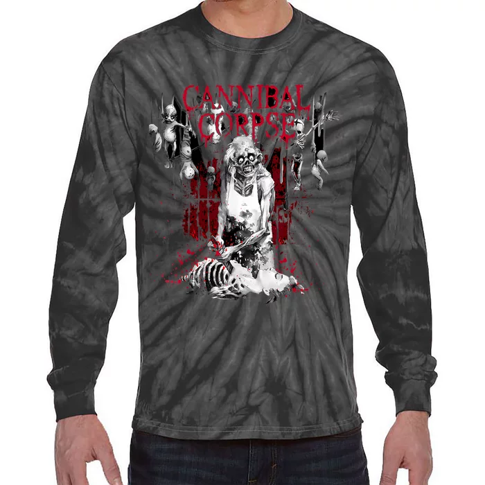 Cannibal Corpse Butcher Short Tie-Dye Long Sleeve Shirt