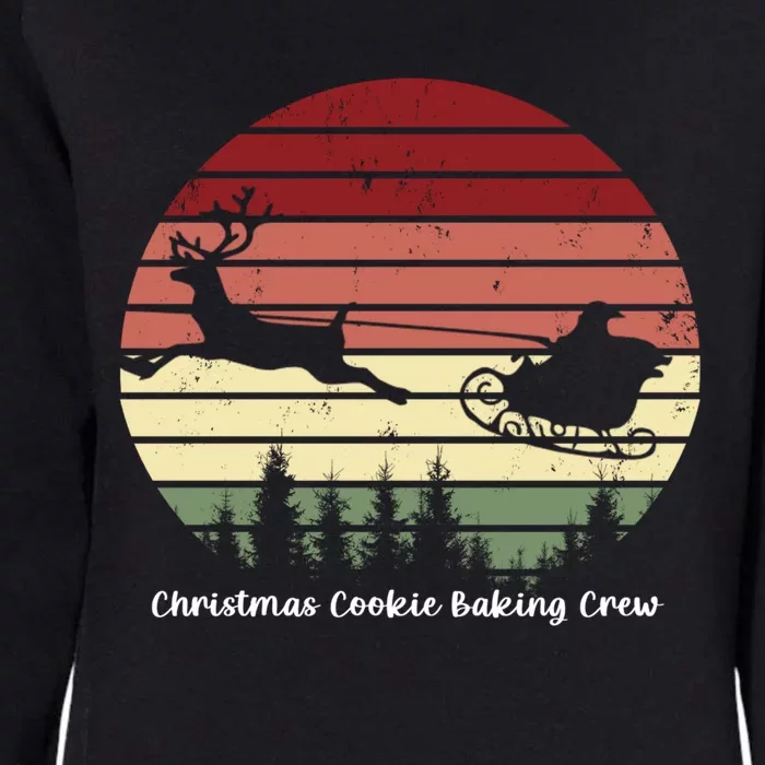 Christmas Cookie Baking Crew Funny Santa Sleigh Gift Womens California Wash Sweatshirt